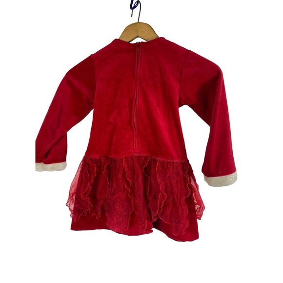 Minnie Mouse Dress Ballerina 5T World of Disney Red Velvet Party Christmas Vtg - Picture 6 of 10